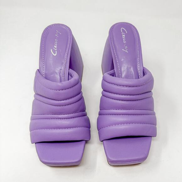 NEW Circus by Sam Edelman Marlie Purple Puffy Platform Mule Size 6.5 MSRP $79 - Picture 4 of 10